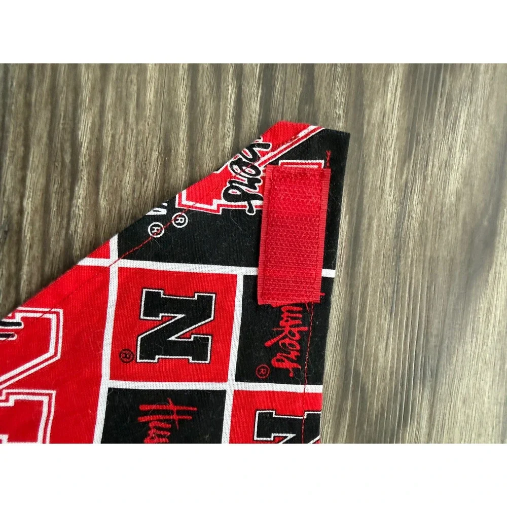 Nebraska Cornhuskers Pet Bandana Red Black University of Nebraska Huskers NCAA